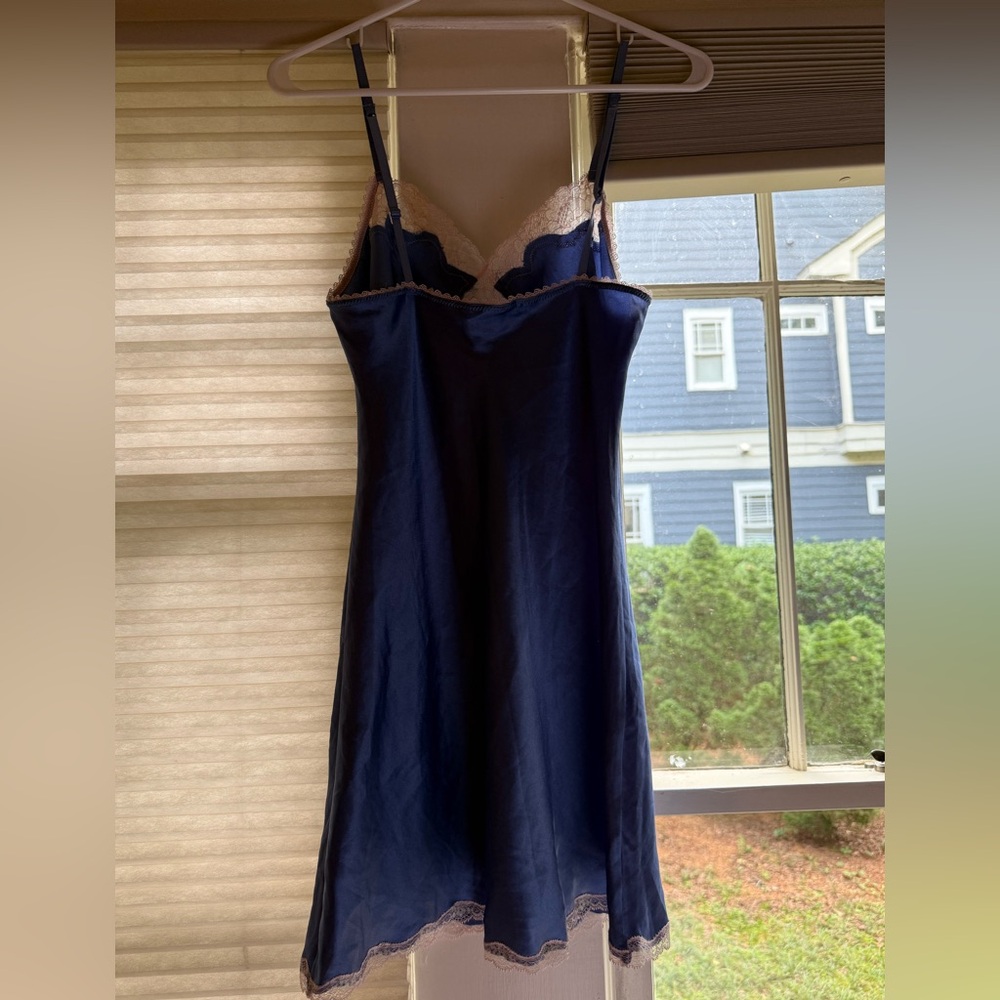 Slip Dress with Lace Trim Y2K